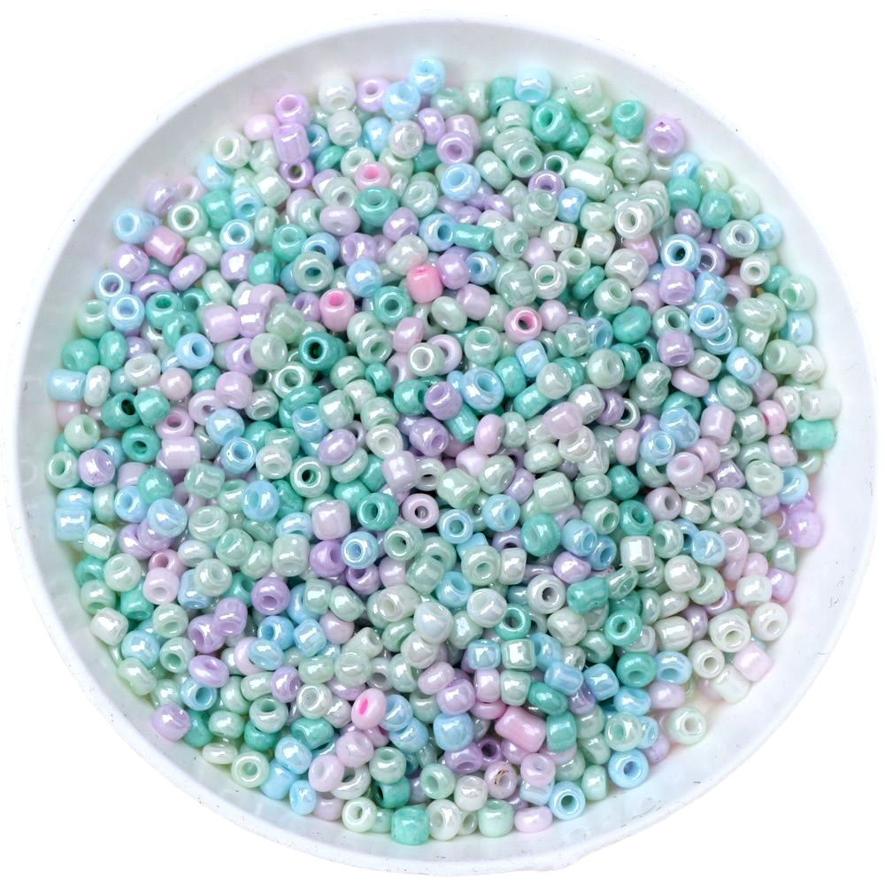1000 unids/lote 15g 2mm abalorio de colores mezclados cuentas de semilla de vidrio checo DIY pulsera collar pendiente espaciador para accesorios de fabricación de joyas: Caqui
