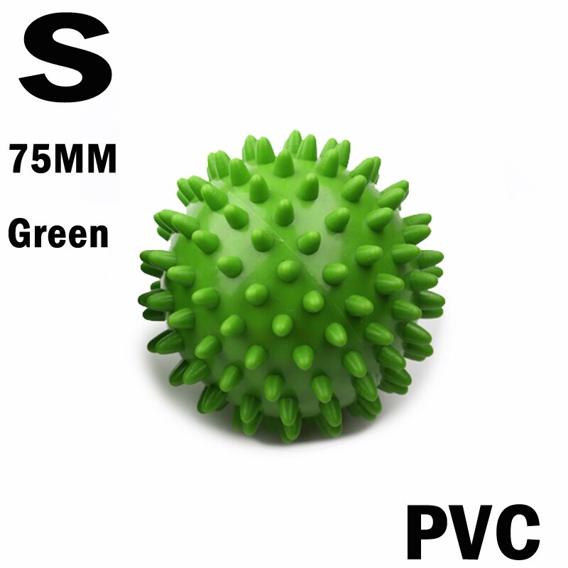 Foot Massage Ball Footful Spiky Trigger Point Sport Fitness Hand Pain Relief Ball: Green