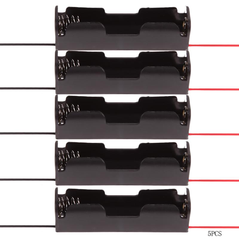 5 stück/lot 18650 batteriehalter powerbank 1x 2x 4x 18650 batterieaufbewahrungsbox gehäuse 1 2 4 steckplatz 18650 batteriegehäuse mit kabeln: 1