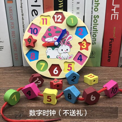 Montessori Giocattoli Per Bambini Giocattoli Educativi di Legno Blocchi di Costruzione di Apprendimento Contare I Numeri Matematica di Corrispondenza Digitale Forma Di Puzzle Giocattoli: 18