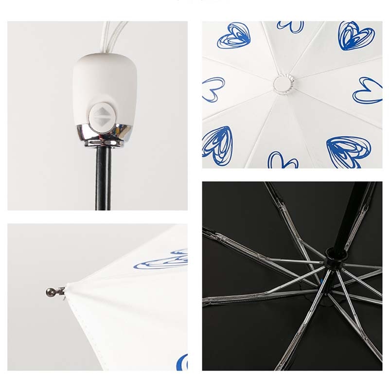 Wind Resistant Folding Automatic Umbrella Rain Women Windproof Umbrellas Rain Men Black Coating Paraguay Parasol Female umbrella