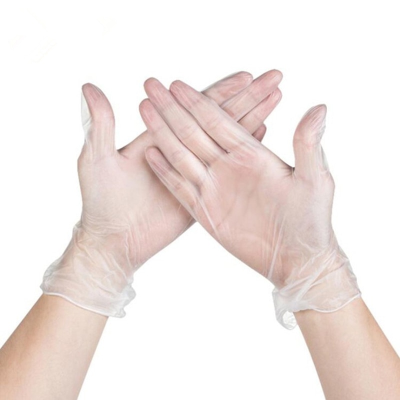 100 stuks/doos wegwerphandschoenen vinyl handschoenen poedervrij industriële voedselveiligheid doorschijnende pvc handschoenen jjjry 1143