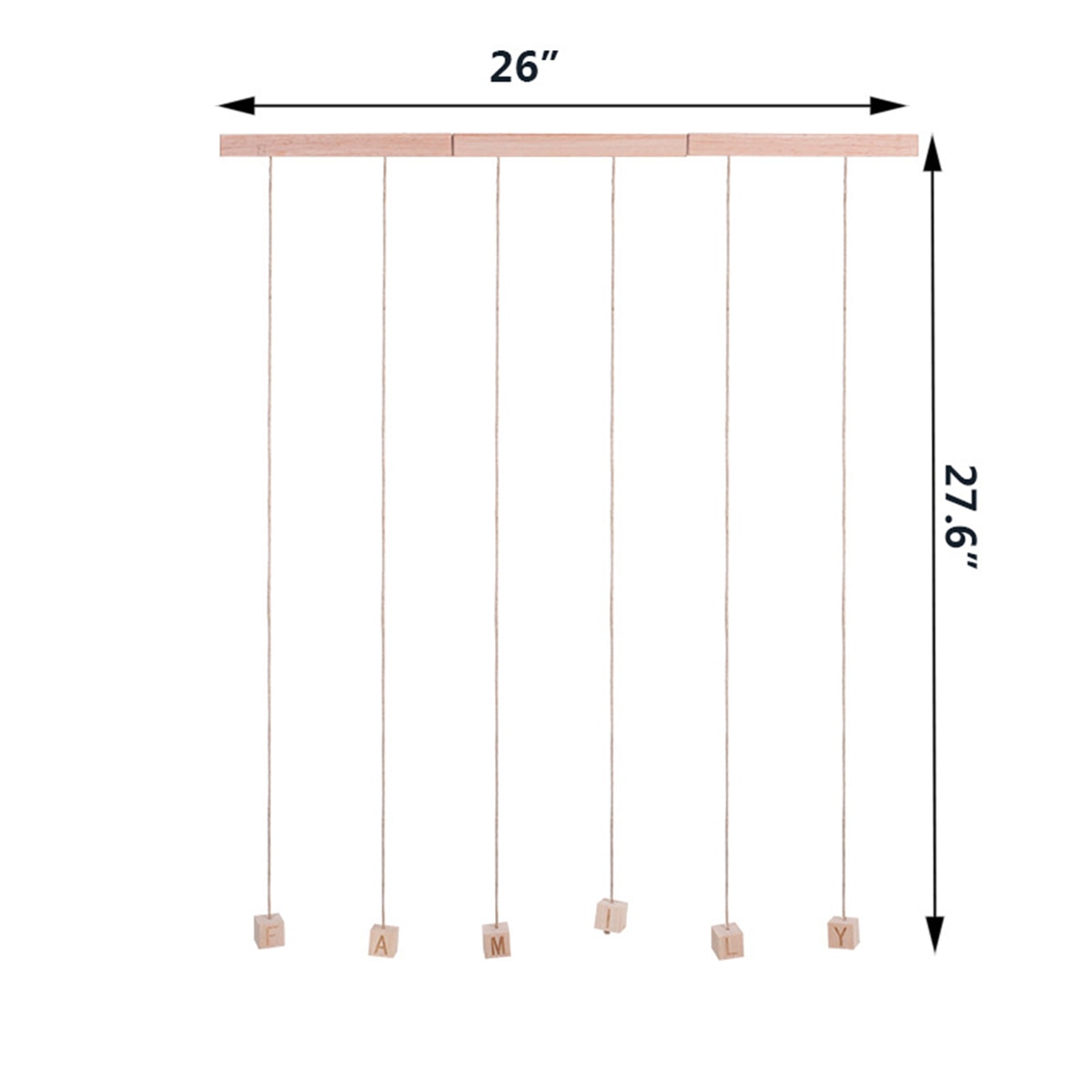 DIY FAMILY Photo Display Wall Hanging Picture Frame Collage with 20 Clips Home Office Decor hanging photo jigsaw puzzle