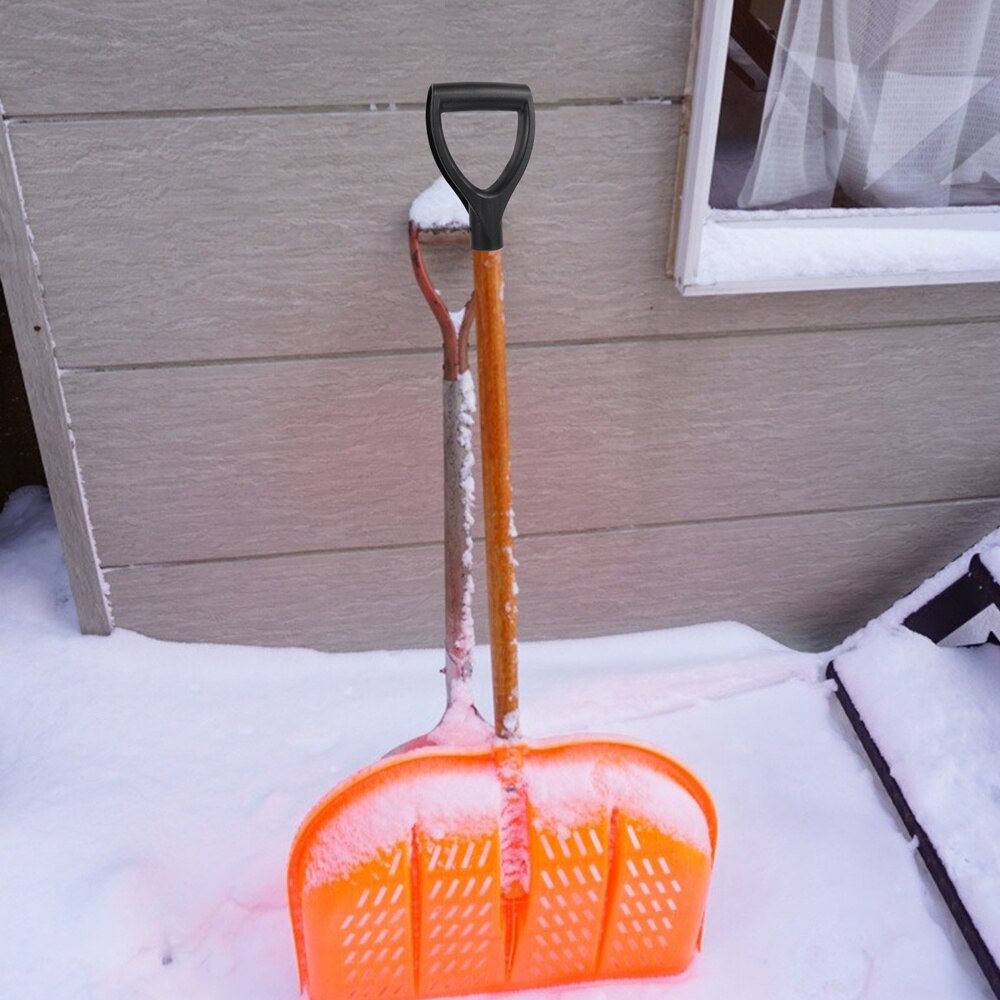 4pcs D Shape Plastic Shovel Handles Iron Shovel Handles Snow Shovel Handles