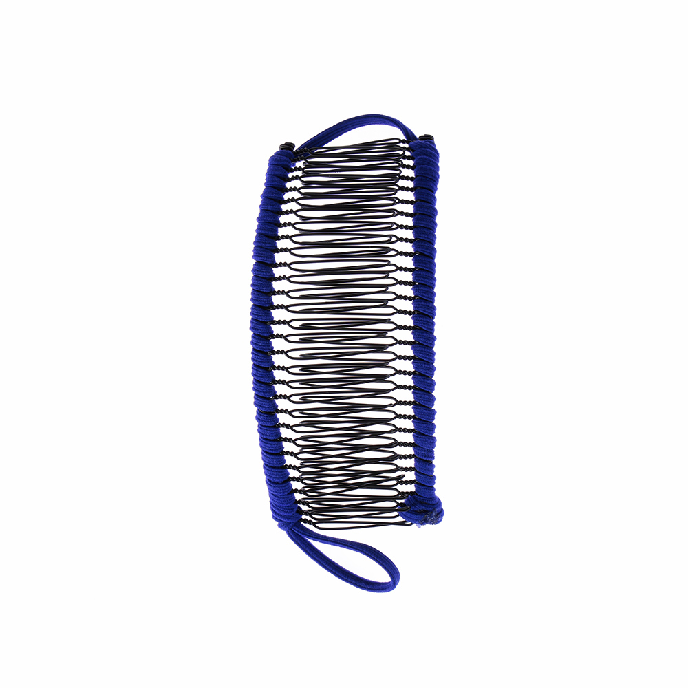 1PC Vintage Unisex Lazy Banana Combs Stretchable Metal Hairclip Head Massage Stretchable Comb Hair Styling Tool Acces: blue 30 comb