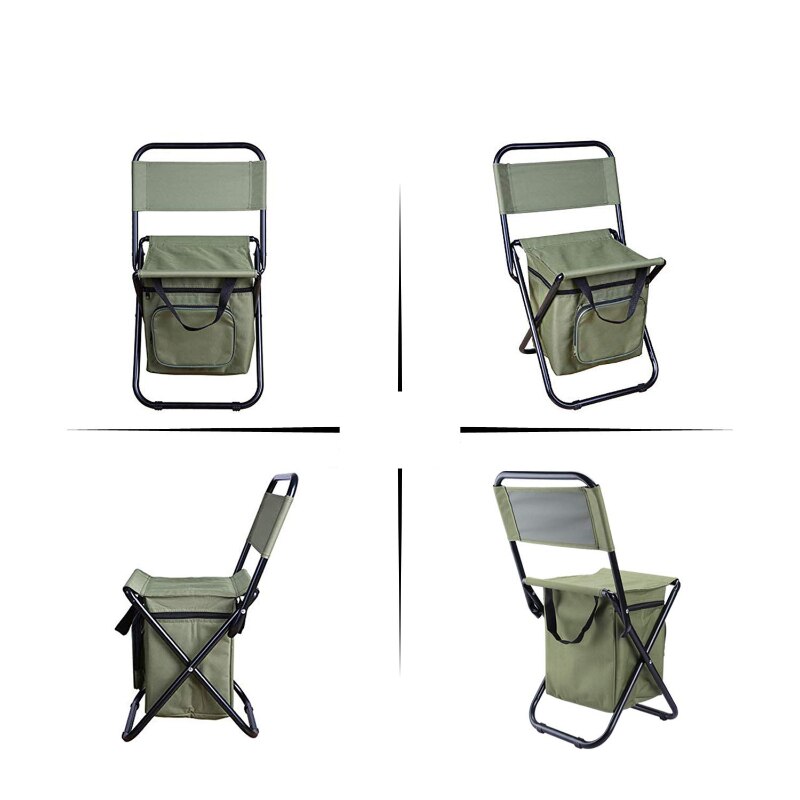 Portable Folding Chair with Storage Bag Fishing Ch – Grandado