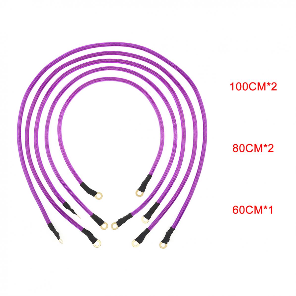 Conversion Cables 5 Point Car Universal Earth Ground Cables Grounding Wire System Kit High Performance Improve Power