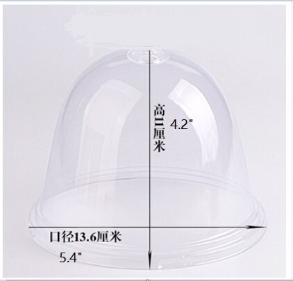 10pcs/set 4.2" GrowAway Small Reusable Plastic Mini Greenhouse Garden Cloche Dome Plant Covers Frost Guard Freeze Protection