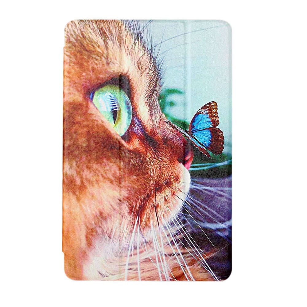 Silk Pattern Tri-Fold Case For Lenovo Tab M8 TB8505F FHD 8705F 8.0 Stand Cover Single Bottom Tablet Case + PenFilm: MYHD