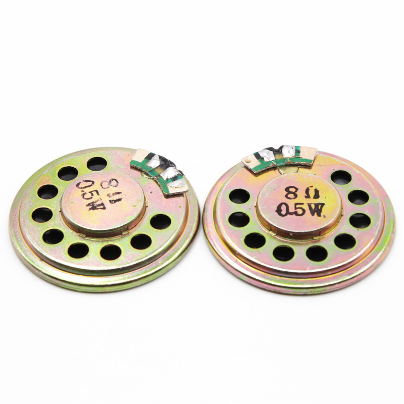 20pcs 0.5W Loudspeaker 8R 30MM Mini Round Speaker Diameter Thickness 5MM Small Horn Doorbell Speaker