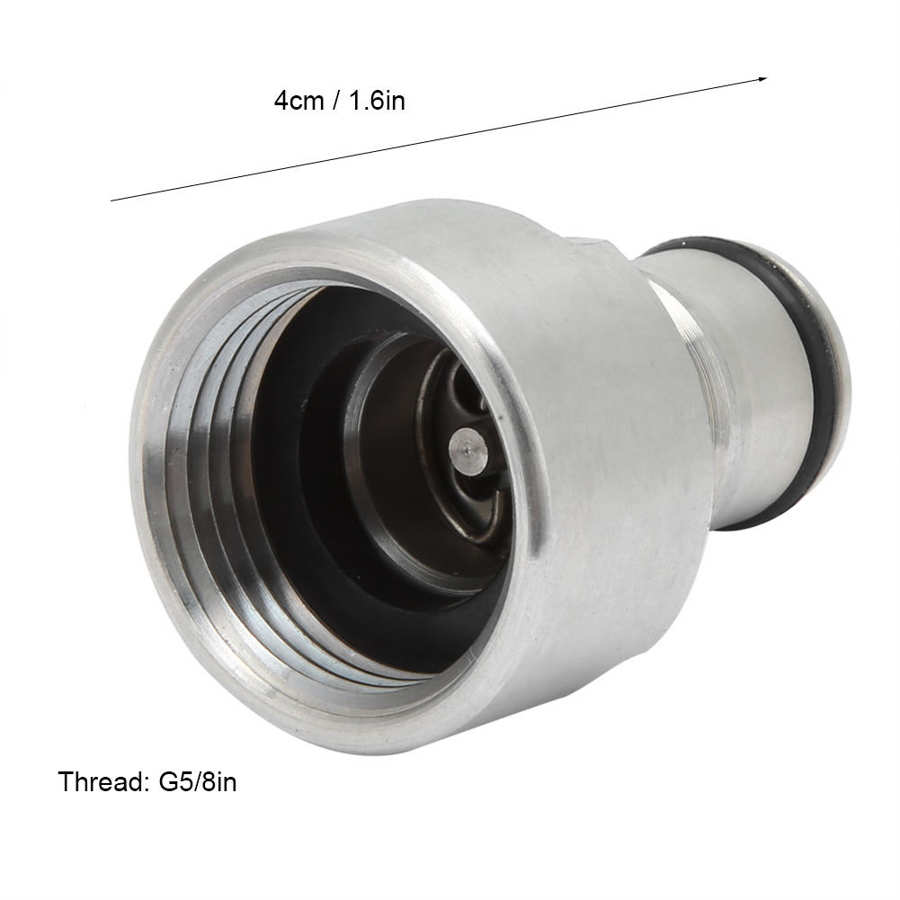 2Pcs G5/8in Thread Ball Lock Keg Coupler Adapter Quick Disconnect Conversion Kit