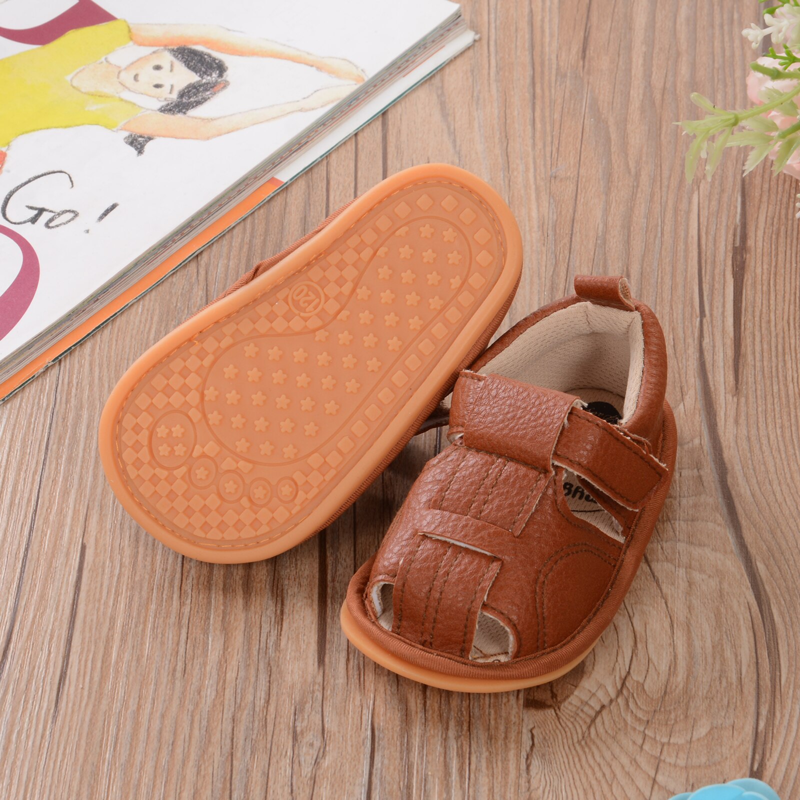 Newborn Baby Girls Boys Sandals Shoes Summer Non-Slip First Walker Infant Toddler Hollow out Flat Sole Prewalker Shoes 0-18M