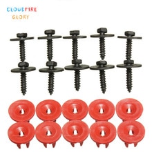 20 stk skruer auto fastener clips nitte bil motor underbakke dæksel klips bundskjold beskyttelse til ford c-max s-max