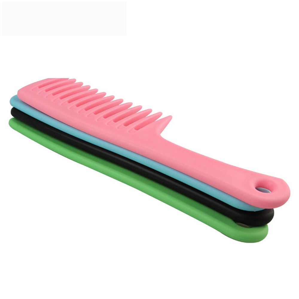1 PC. Wide Tooth Anti-Static Hairdressing Comb Heat Resistant Woman Wet Detangle Curly Hair Brushes Pro Salon Styling Tools