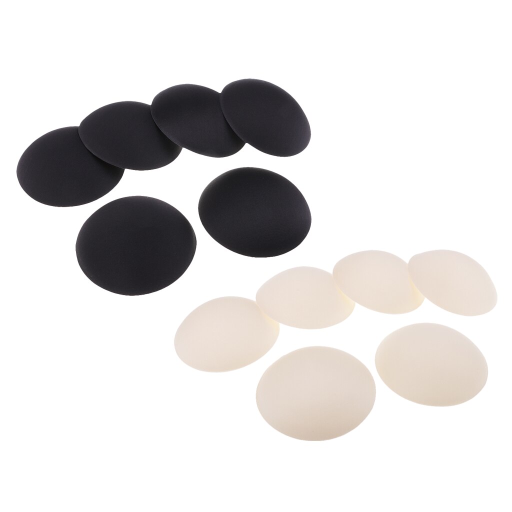 Sujetador de copas inteligente extraíble redondo, almohadillas para bañadores, deportes, 6 pares