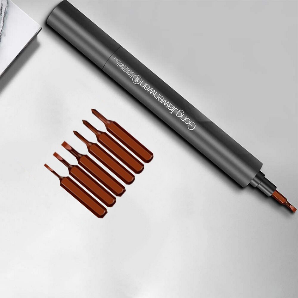 Mini cordless electric precision screwdriver USB interface charging manual automatic one 24 batch heads to meet daily needs: Default Title