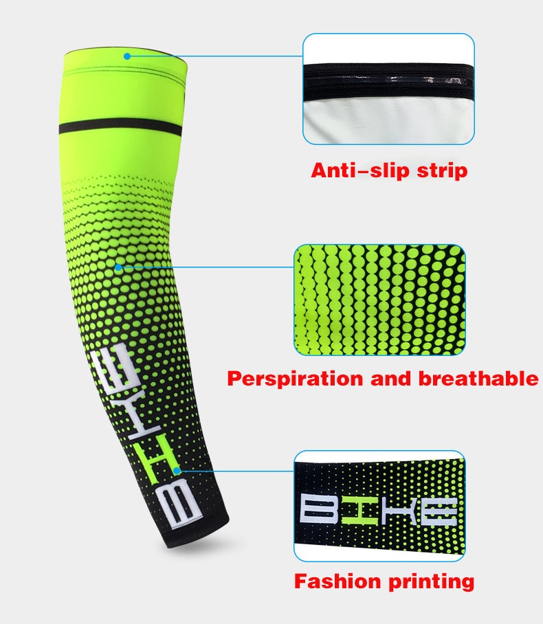 1Pcs Sports Sleeves Thin Breathable Men And Women Outdoor Cycling Climbing Fishing Basketball Sunscreen Ice Silk Arm Guard