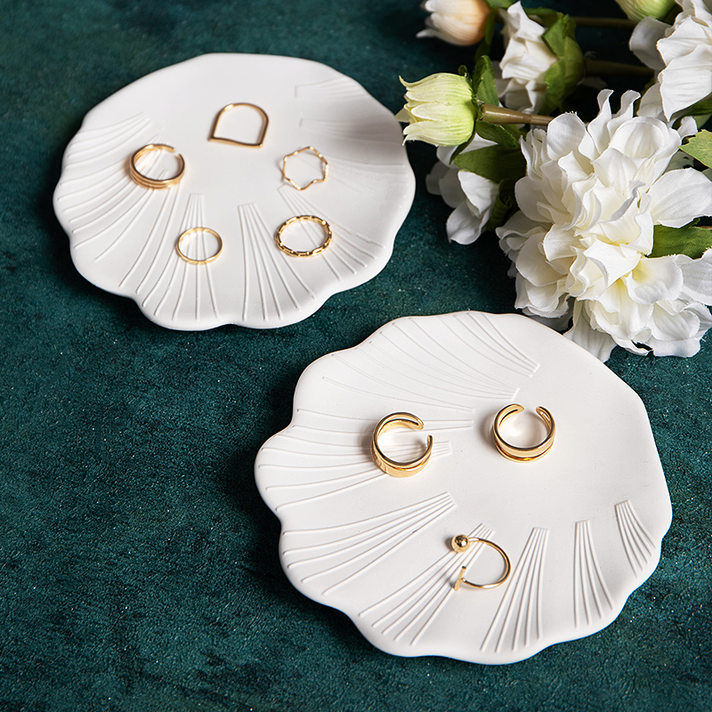 Conch Shell Concrete Cement Storage Tray Silicone Mold DIY Jewelry Display Plate Tray Mold Plaster Photo Props Epoxy Resin Mould