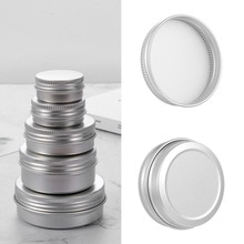 Botes de muestra de aceite de maquillaje, caja de cera, botellas de aluminio, latas de embalaje reutilizables, contenedor de lata, bote de cosméticos, tornillo superior,