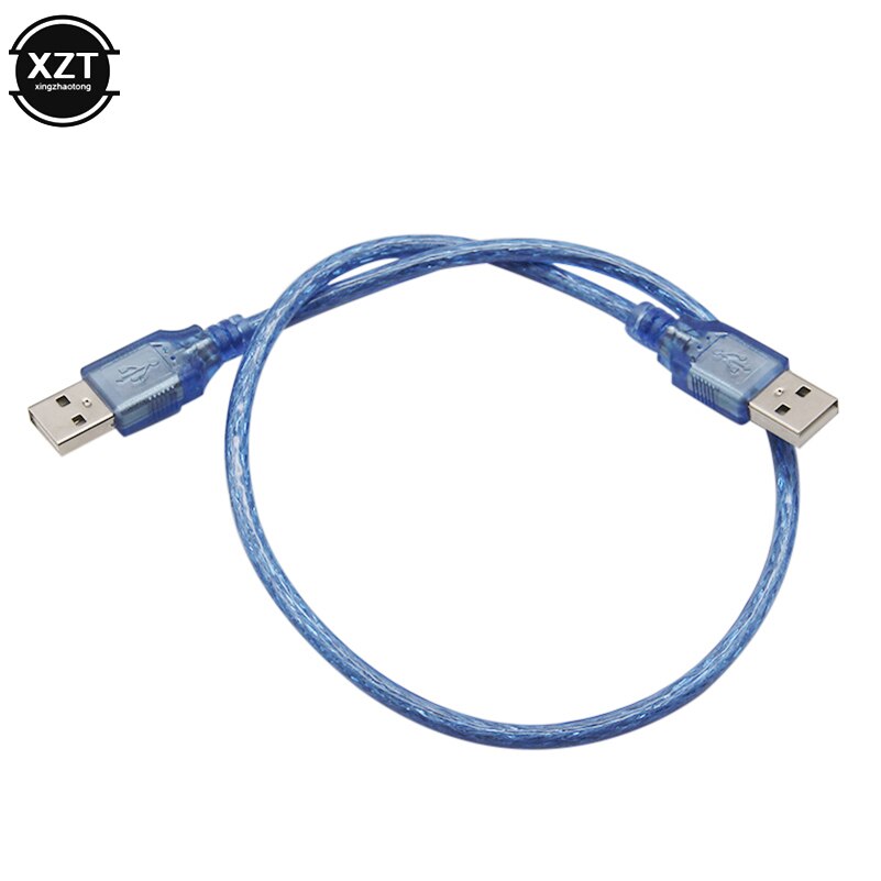 2 stks/set USB 2.0 Male Naar Male Extension Cable Cord USB Type A Data Transfer Kabel Extender Draad