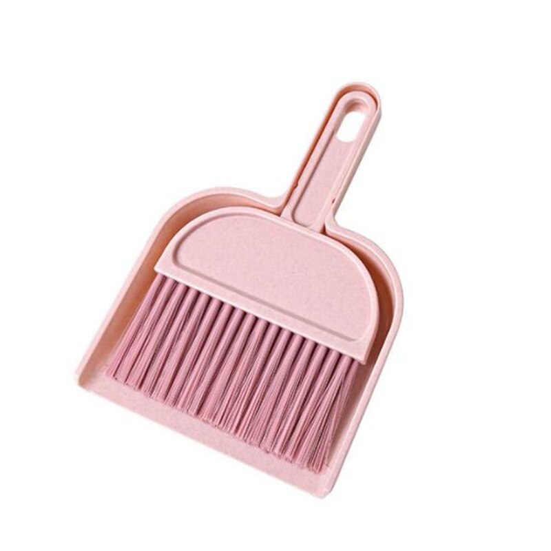 Desktop Cleaning Broom Dustpan Set Home Office Cleaning Mini Handy Dust Cleaning Sweeping Brush Table Desk Keyboard: C