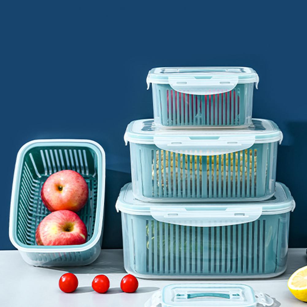 Pudełko robić lodówki zamrażarka lodówka Organizer świeże pojemniki na robić przechowywania owoców warzywne kosz spustowy Organizer robić kuchni spiżarni