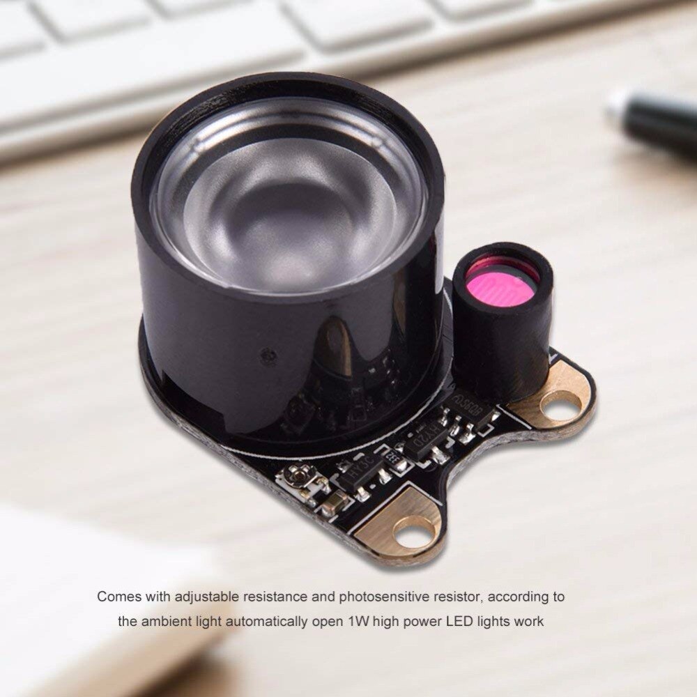 2PCS Camera Module Infrared LED Light, 3W IR Infrared Night Vision Camera Light for Raspberry Pi 3 Zero Camera