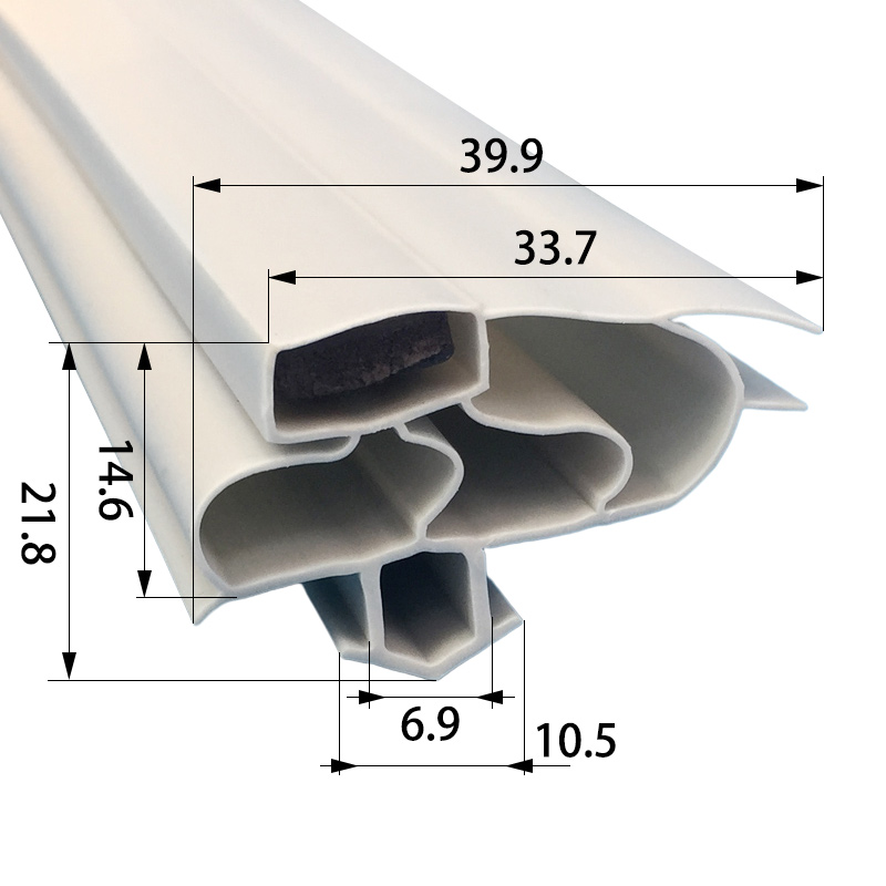 2.5-10m Refrigerator refrigerator seal with low temperature and thickening magnetic door seal for commercial household use