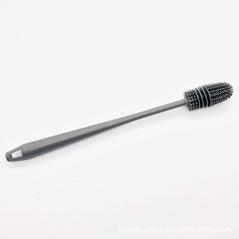 32cm Silicone Cup Brush Cup Scrubber Glass Cleaner Kitchen Cleaning Tool Long Handle Wineglass Bottle Glass Cup Cleaning Brush: Default Title
