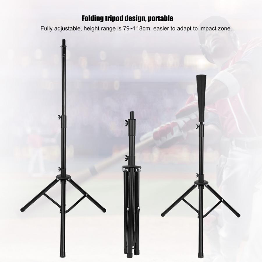 1Pc Adjustable Batting Tee Baseball Batting Tee Softball Tripod T Stand Practice Training Hitting Ball Accessories