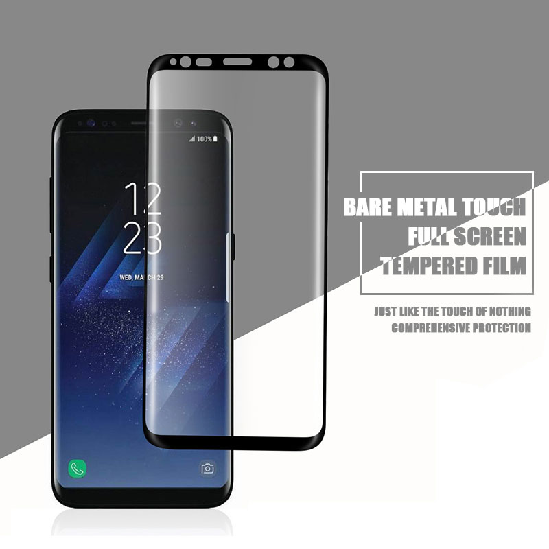 Full Curved Screen Protector For Samsung Galaxy S9 S8 Plus Note 9 8 Tempered Glass For Samsung Galaxy S8 S7 S6 Edge Protective