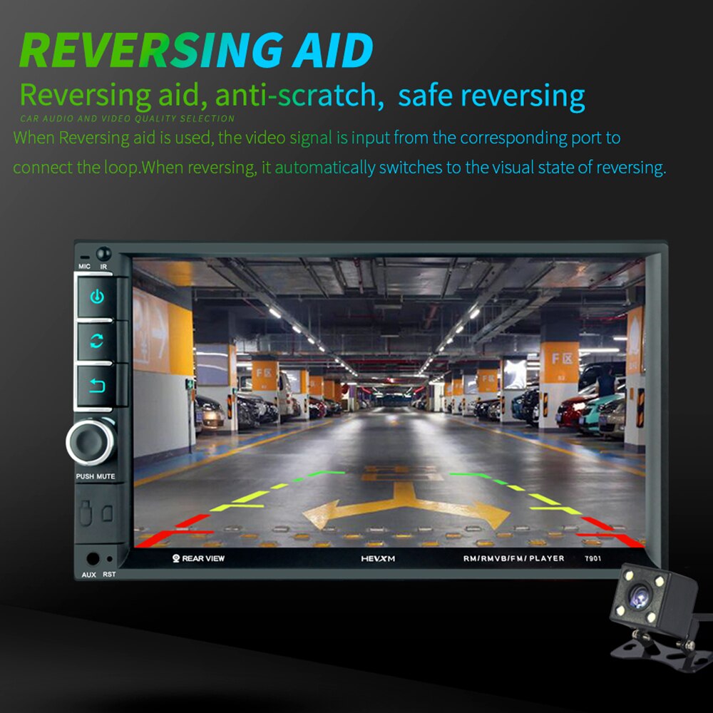 7" Car Radio Stereo Player Bluetooth Multimedia Auto Radio Car Audio Player In Dash Stereo Without Rear Camera