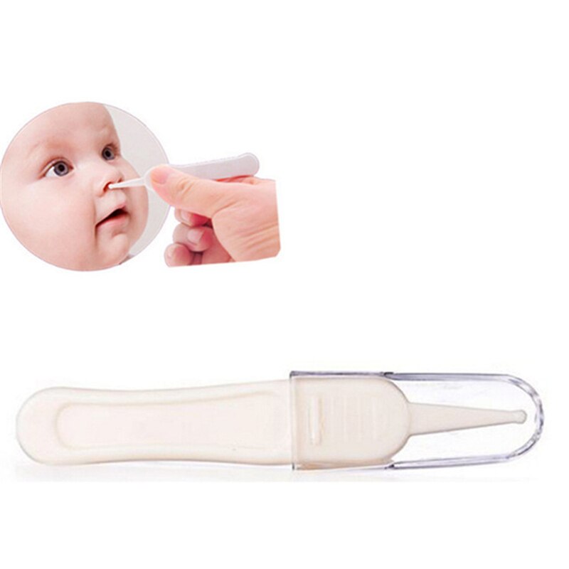 Pasgeboren Veiligheid Veilige Zorg Baby Oor Neus Navel Plastic Pincet Tang Zuigeling Oor Neus Navel Plastic Pincet Tang Talheres