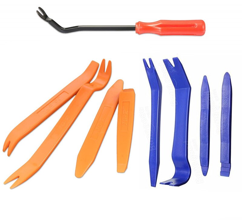 FURUIX Auto Trim Removal Tool Set Car Auto Radio Audio Repair Kit Door Dash Trim Pry Clip Stereo Panel Installer: 9PCS