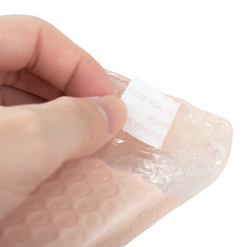 100Pcs Orange Pink Bubble Envelope Cosmetics Packaging Bubble Mailer Shockproof Padded Envelopes Self Seal Adhesive Bag