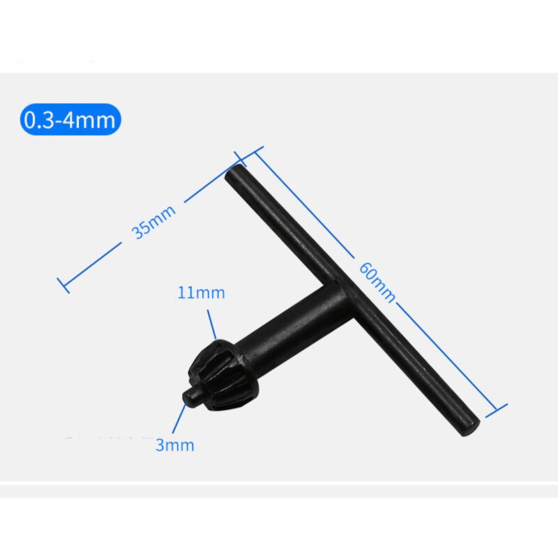 Mini Drill Chuck Micro 0.3-4mm Taper Mount Drill Chuck and Wrench Chuck Key Lathe drill accessory: 0.3-4