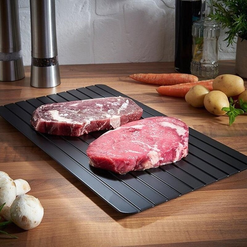 Thaw Frozen Food Fast Defrosting Tray Meat Fruit Quick Defrosting Plate Board Defrost Kitchen Gadget Tool