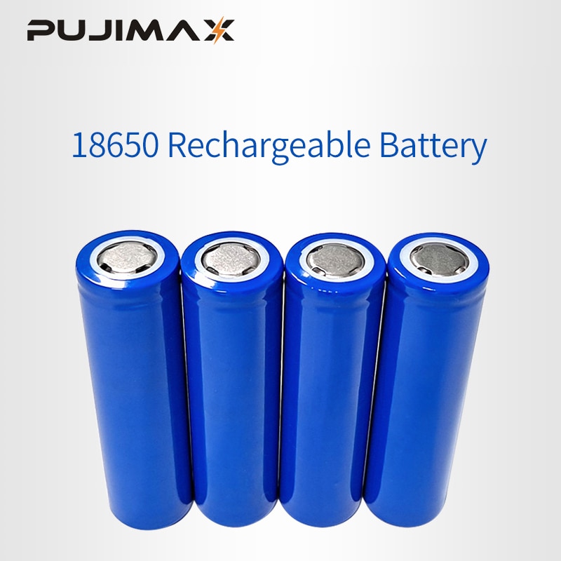 Pujimax 18650 Oplaadbare Lithium Batterij 3.7V 18650 Zaklamp Kleine Ventilator Draagbare Printer Draagbare Voeding Batterie