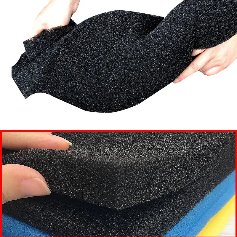Esponja de espuma para filtro de pecera, filtro de esponja para acuario, hoja de almohadilla de espuma, filtro bioquímico para acuario, almohadilla de esponja