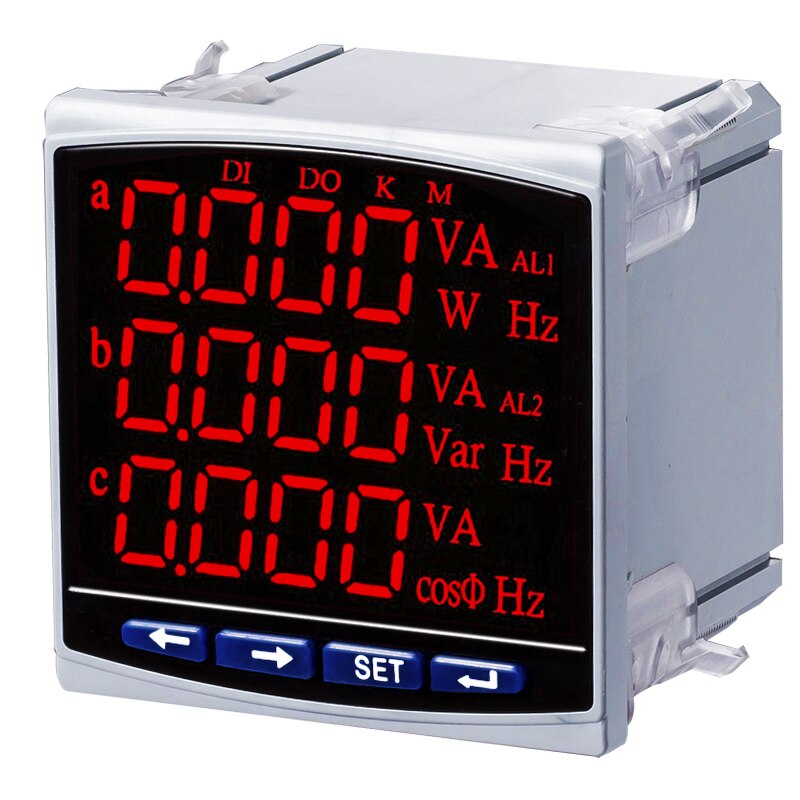 Multifunctionele Elektrische Power Instrument Drie-fase eenfase Elektrische Energie Frequentie 485 Communicatie Meter