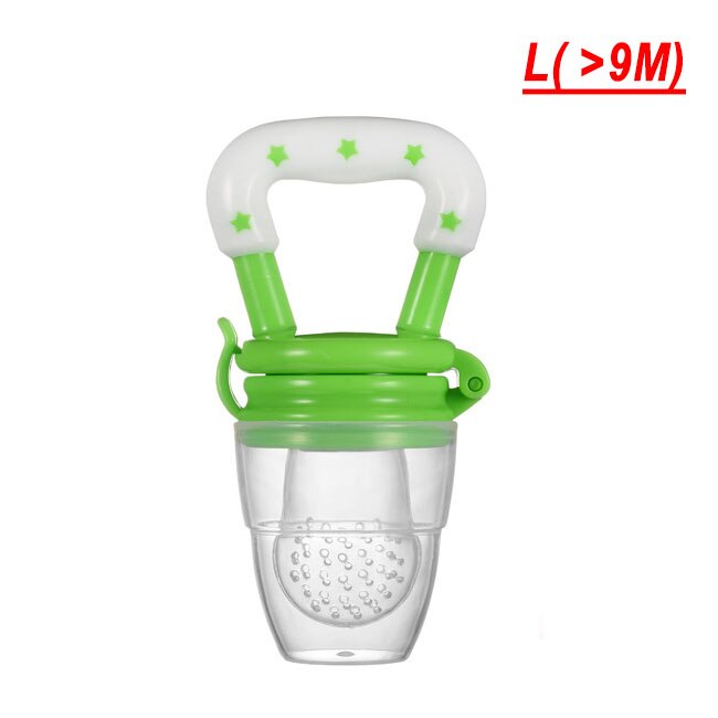 Siliconen Fopspeen Baby Tepel Fopspeen Peuter Kids Fopspeen Feeder Voor Vruchten Voedsel Nibbler Dummy Babyvoeding Fopspeen: Green L