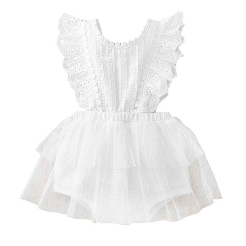 Tutù Neonata A 5 Strati In Tulle Morbido – Prendisole Principessa Senza Maniche (1-7 Anni) - 4
