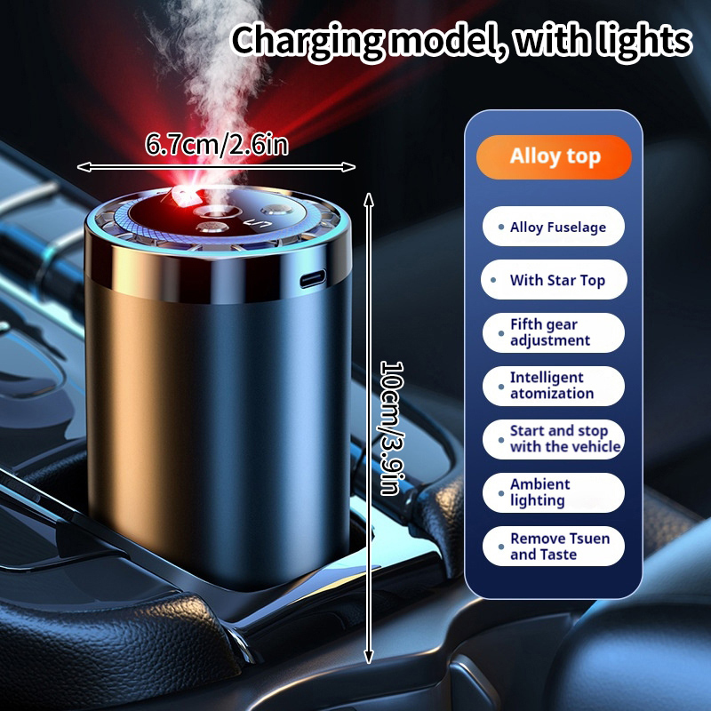 50ML automatische aromatherapiemachine, aromatherapie etherische olie, auto aromatherapie luchtbevochtiger, luchtzuivering etherische olie: Light Grey