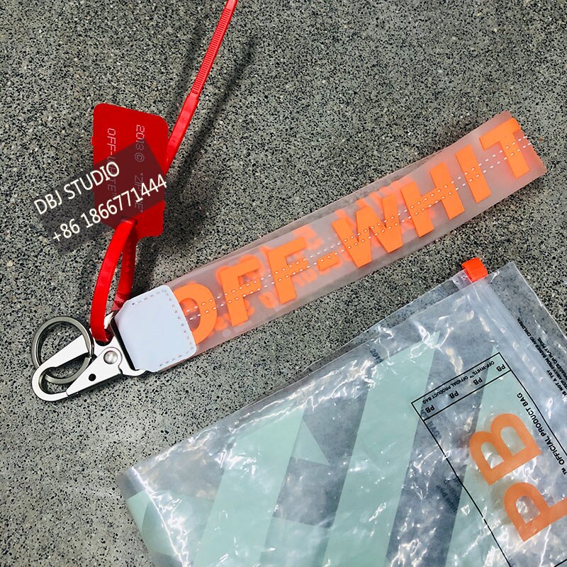 Hors porte-clés PVC couleur lettres transparent métal anneau porte-clés voiture porte-clés sac d'école pendentif petits accessoires: Orange