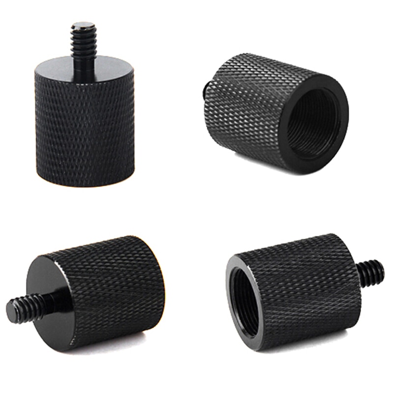 Femelle à 1/4 "mâle fileté adaptateur de vis pour micro Microphone support trépied Flash lumière support