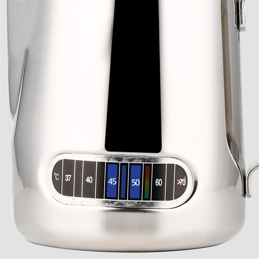 600 ml Coffee Milk Frothing Pitcher With Built-In Thermometer Stainless Steel Espresso Steaming Pitchers with Thermometer