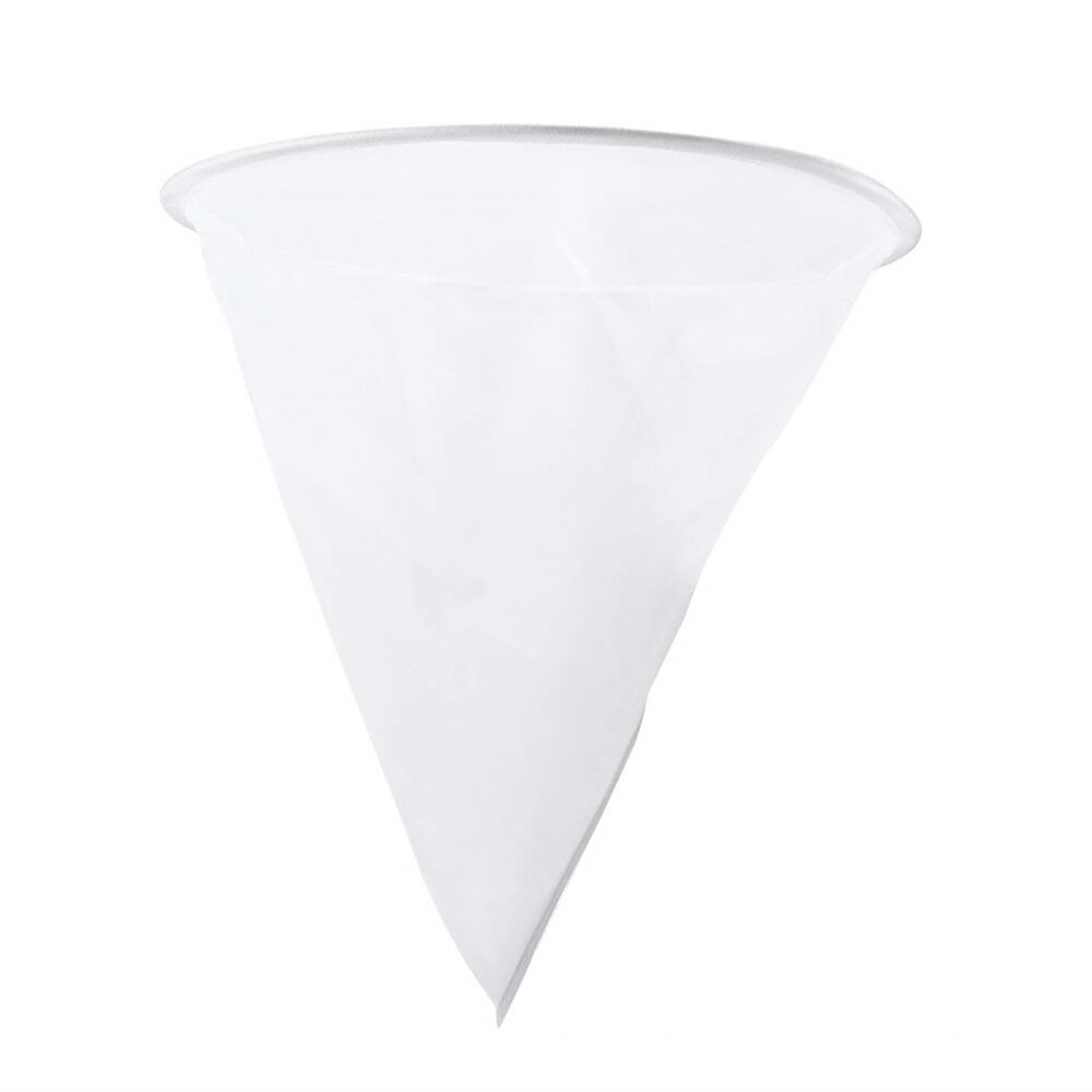 20 piezas herramientas de abejas Filtro de miel filtración de purificación cono-forma colador apiario equipo Nylon tejido blanco purificador flujo