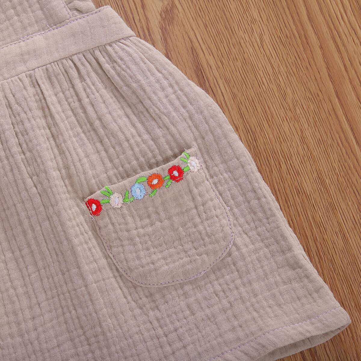 Sommerkjole børn babypiger overalls kjole blomsterprint ensartet knælængde a-line sundress 1-4 år