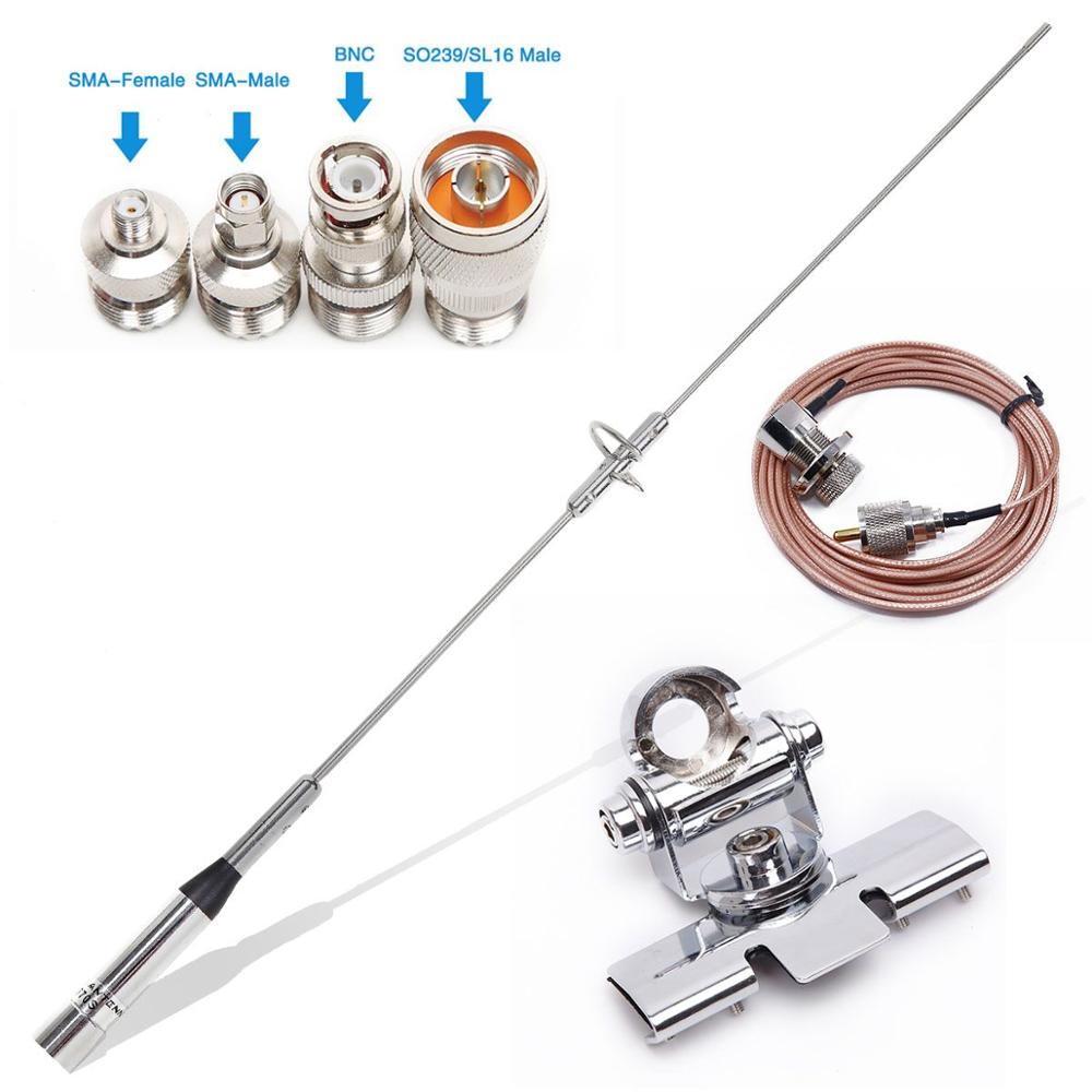 Nagoya NL-770S UV-5R radiotelefon komórkowy Walkie talkie dwuzakresowy VHF antena uhf + mocowanie magnetyczne + SMA-F/SMA-M/BNC/SL16 4 adaptery: as pics pokazać 2