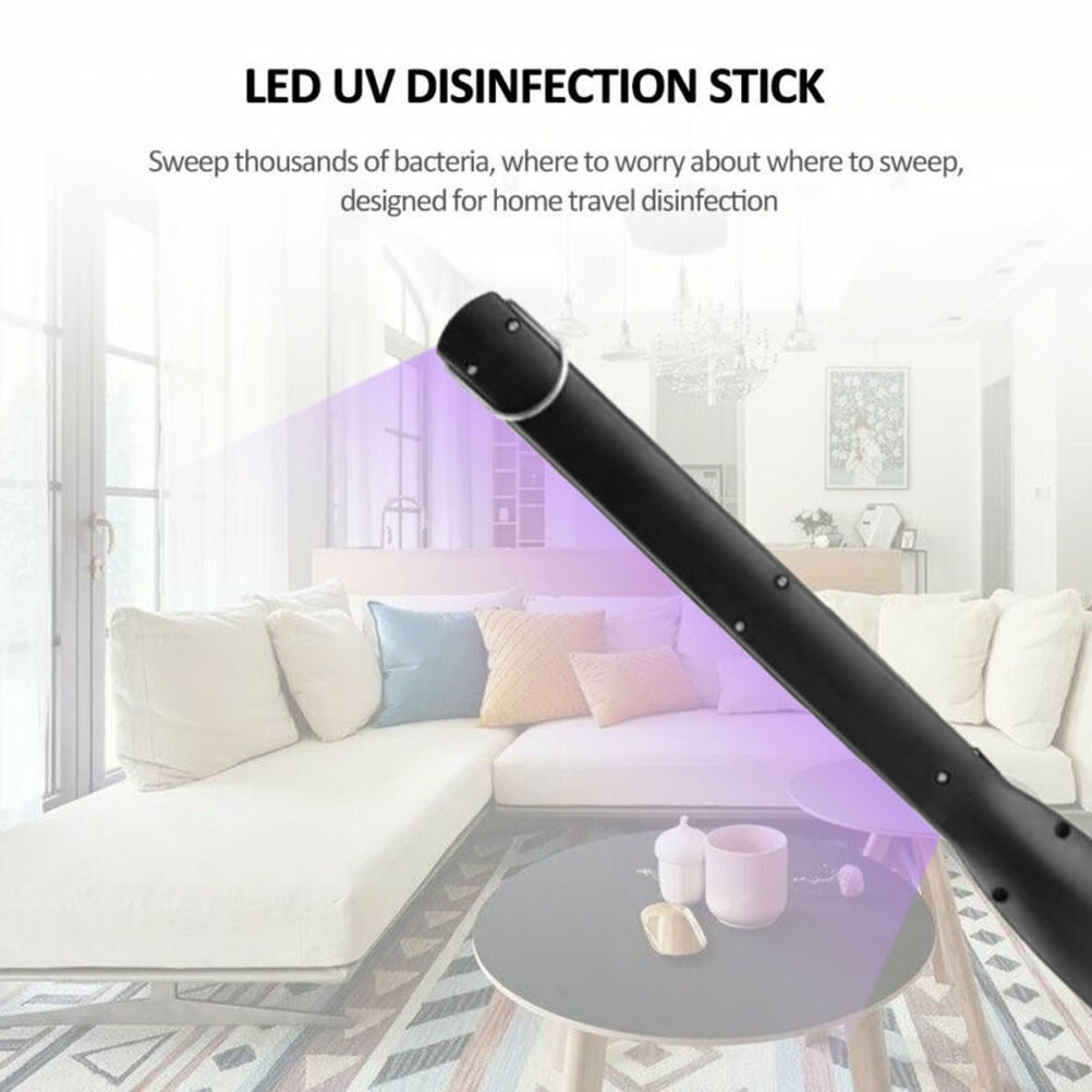 Portable UV Disinfection Lamp UVC Light Sterilizer UV Lights Ultraviolet Lamp Blacklight Flashlight Germicidal Home Handheld